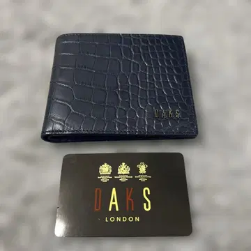 닥스 DAKS 반지갑 엠보 가죽 크로커 미사용품