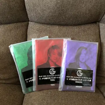 GLAY 복권 메모장 여권 케이스