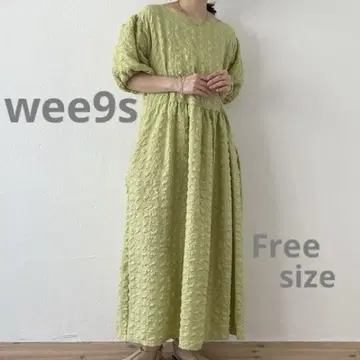 wee9s non non iron puff 원피스 민트