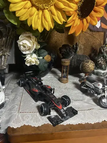 F1 레이싱카 블랙 빨간색 약 15cm