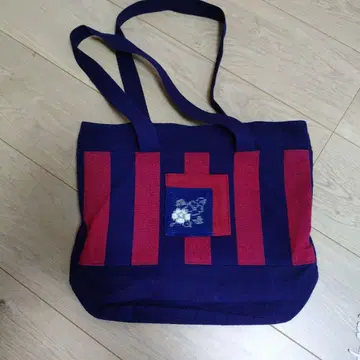 구루메 가스리 토트백 네이비 레드