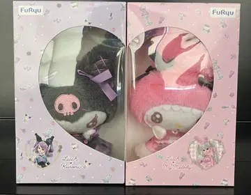 FurRyu 리카짱 마이멜로디 쿠로미 장난감 상자 BIG 봉제 인형