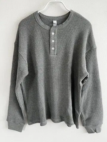 mocT 헤비 네온 와플 헨리넥 LS T-SHIRT