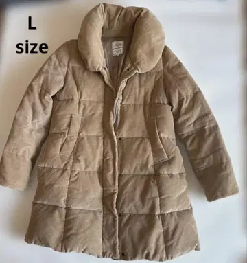 BEAMS 빔즈 코듀로이 다운 재킷 L 사이즈