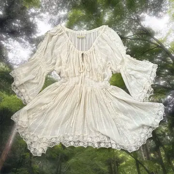 레이스 프릴 튜닉 dazzlin 모리걸 페어리 그런지