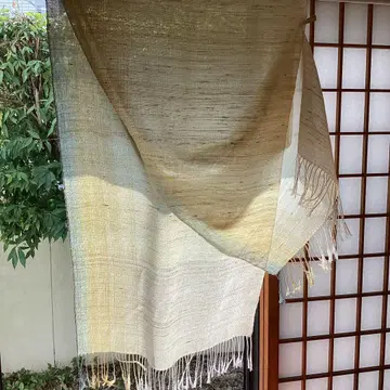 스톨 (남녀 공용) (E) / 손으로 짠 명주실 초목 염색