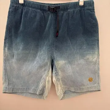 그라미치 x 2nd 콜라보 코듀로이 숏팬츠 사이즈 L 블루 그라데이션