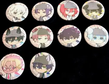 강아지 귀 탐정 캔뱃지 블루 록