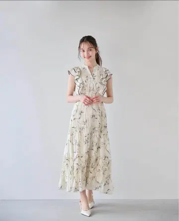 dazzlin 다즐린 롱 원피스 꽃무늬