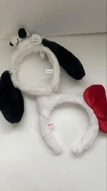 스누피 헬로키티 머리띠