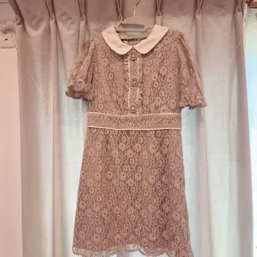 evelyn 레이스 비쥬 원피스