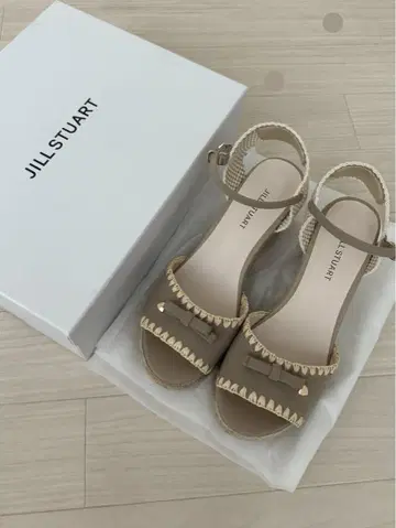JILL STUART 베이지 에스파드리유 샌들