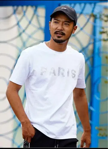 아담스 저글러/PARIS 큐빅 T셔츠