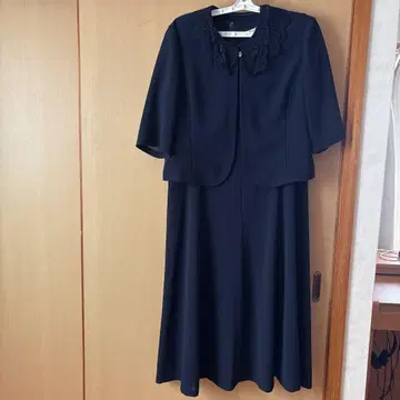볼레로 A라인 원피스 포멀 네이비