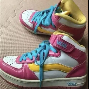 VANS 스니커즈 23cm 반스 하이컷 스니커즈 컬러풀 스니커즈