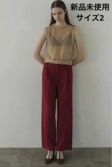 클라네 2WAY TUCK STRAIGHT PANTS