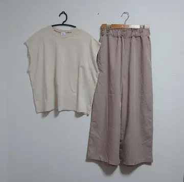 묶음 판매*코디 판매*여성용 의류*원톤*깔끔*와이드 팬츠*엄마 코디