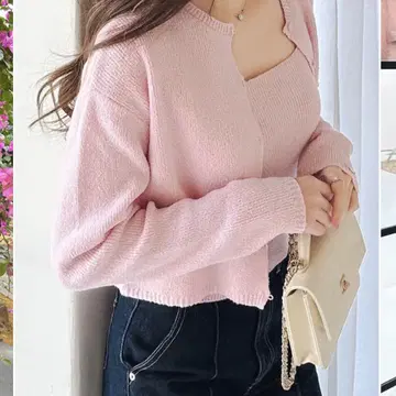 [ LUDICRUM ] Loop yarn knit cardigan