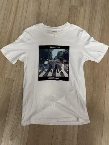 H&M THE BEATLES ABBEY ROAD 티셔츠 XS 화이트