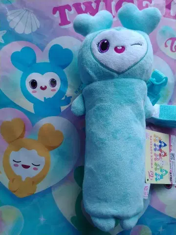 TWICE LOVELY 녑븨후냐 파우치 나연 스카이블루