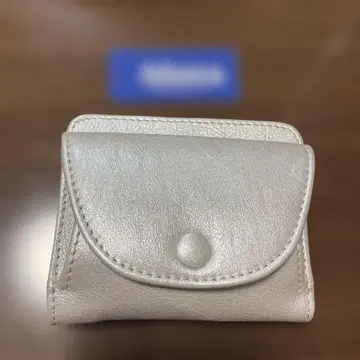컴팩트 지갑 실버 새상품급