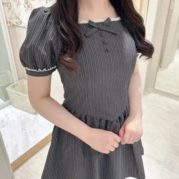 evelyn 스퀘어넥 플레어 op 원피스
