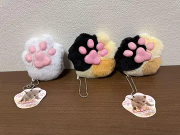 냥코 발바닥 마스코트 키링  3개 세트 묶음 판매