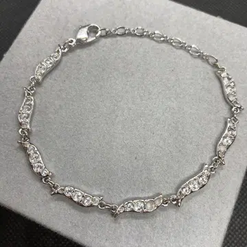 즉시 결제 SWAROVSKI 스와로브스키 실버 컬러 팔찌