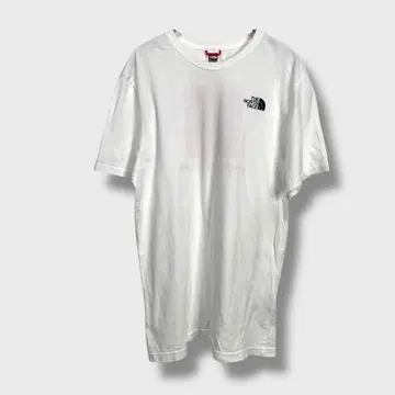 THE NORTH FACE 백 프린트 로고 티셔츠 화이트 M H25M