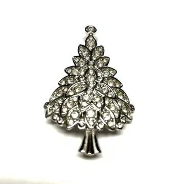 SWAROVSKI 스와로브스키 이어 브로치 2000년 크리스마스 트리