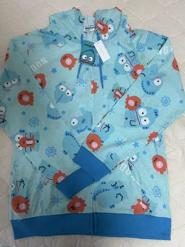 한교동 산리오 캐릭터 올 패턴 지퍼 후드티 LL