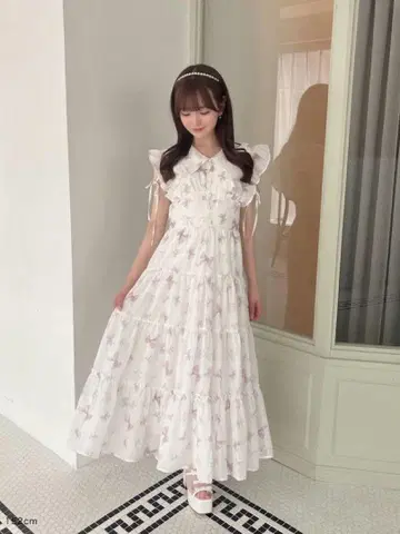 evelyn 오리지널 리본 무늬 OP