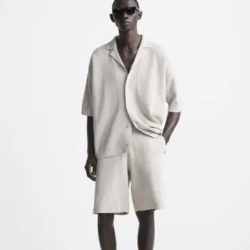 ZARA 하프 팬츠 화이트