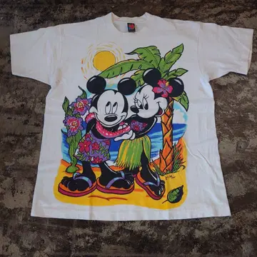디즈니 미키 & 미니 90년대 T셔츠 USA 제작 MICKEY 4510