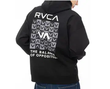 새상품 RVCA 루카 BALANCE BOX HD 후드 맨투맨 블랙 L