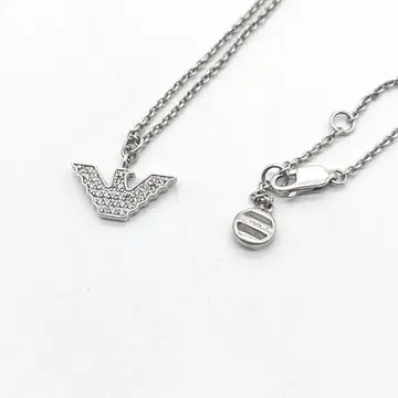 새상품급 EMPORIO ARMANI 목걸이 큐빅 SV925