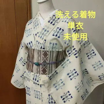 워셔블 기모노 홑옷 미사용 썸머 울