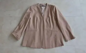 택 포함 새상품 MISSEL 베이지 노카라 자켓