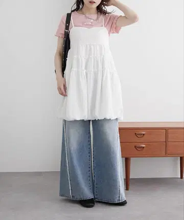 wcloset 벌룬 미니 캐미 원피스 더블 클로젯