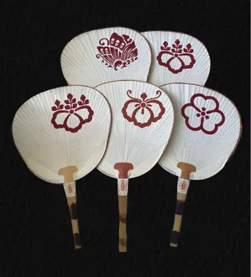 교토 부채 5점 Japanese uchiwa Kyoto cosplay