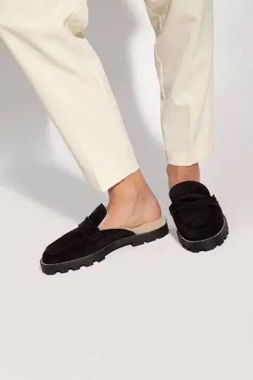 JIMMY CHOO 퍼 뮬 지미추 샌들 비쥬 로퍼