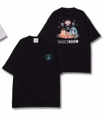vaultroom 하츠네 미쿠 콜라보 T셔츠 블랙 L사이즈