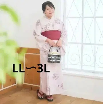 LL~3L 사이즈 hina 시마무라 유카타 캐미 원피스 핑크 빅 사이즈
