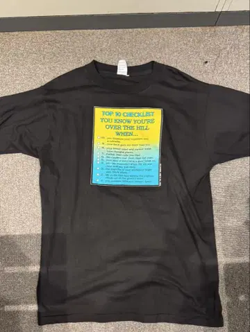 구제 빈티지 티셔츠 블랙 메이드 인 프랑스 90년대 vintage L