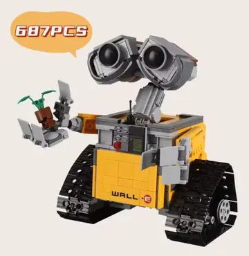 WALL-E 월리 로봇 블록 조립 687피스 중국산