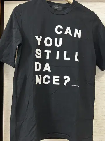 사카낙션 T셔츠 S 블랙 Can you still dance?