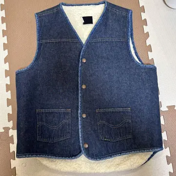 Sears Roebucks 데님 Boa Vest L 사이즈
