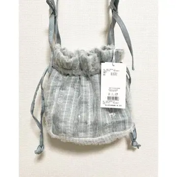 merry jenny 새상품 블루 ribbon 스팽글 미니백