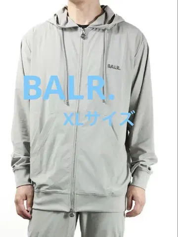 BALR. 볼러 후드티 일본 한정판 긴팔 집업 나일론 XL
