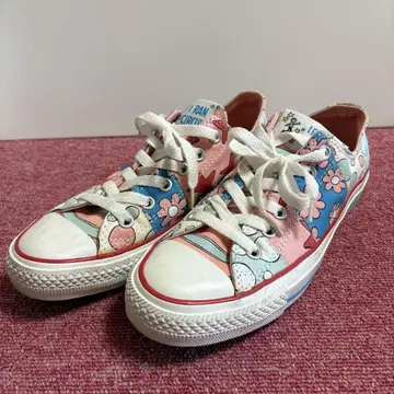 [ 컨버스 ] 24.5cm 콜라보 캔버스 스니커즈 우먼 꽃